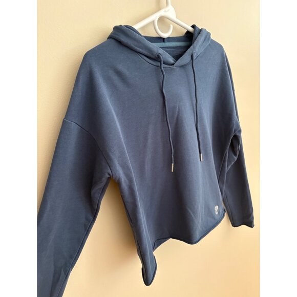 Born Primitive Flashback Cropped Hoodie Sweatshirt in Gray Blue Size Medium - Picture 2 of 11